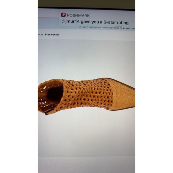 BRAND new in box, Free People In The Loop Woven Boot, in Tan, size 39.5 - Picture 6 of 11